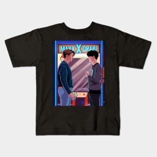 Nick and Charlie- Heartstopper arcade single drawing Kids T-Shirt